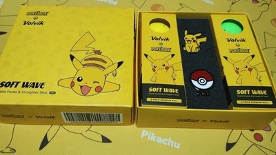 Volvik x Pokemon Collaboration Golf Ball 6 piece Ball Marker Pikachu From Japan - Image 1 of 4