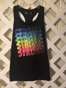 Xersion Women's Quick-Dri Black Graphic Tank Top Size 14 Large - Picture 1 of 3