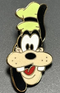 Vintage Goofy Head Enamel Pin Walt Disney Character Collectible Badge - Picture 1 of 4