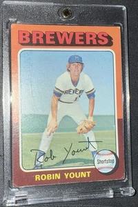 Tarjeta de novato Robin Yount Topps Baseball #223 1975 RC EN MUY BUENA CONDICIÓN-EX HOF - Imagen 1 de 7
