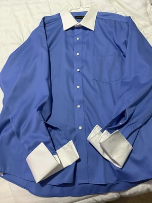 Donald J. Trump Signature Collection Men’s Dress Shirt Size 18 Neck 36/37 Sleeve - Image 1 of 4