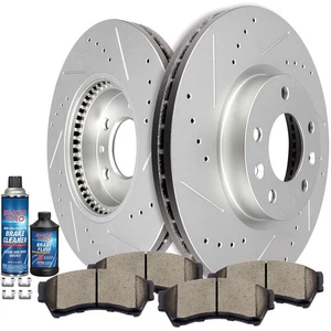 Front Brake Rotors And Ceramic Pads For Ford Fusion Lincoln MKZ Mazda 6 Mercury - Picture 1 of 10