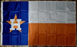 Houston Astros 3x5 ft Flag Banner MLB Baseball-Double Sided Mirrored-Rich Color - Picture 1 of 4