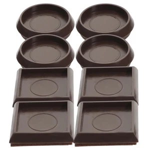 8 Pcs Furniture Chair Foot Mat Cups for Hardwood Floors Wheel Caster - Picture 1 of 12