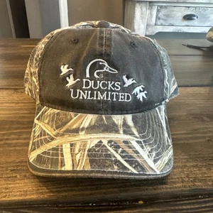 NEW Ducks Unlimited Official Camo Mossy Oak Adjustable Size DU Hat Cap NWT - Picture 1 of 5