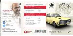 2021 Australian Icon 1968 Holden HK Monaro GTS 327 -Stamp booklet Barcode 776916 - Picture 1 of 2