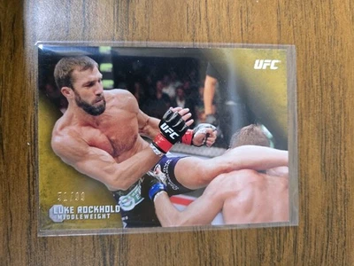 2015 Topps UFC Knockout - Luke Rockhold #41 Gold /99 - Image 1 of 3