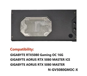 Blok wodny GPU Granzon do gier GIGABYTE RTX5080 OC 16G - Zdjęcie 1 z 8