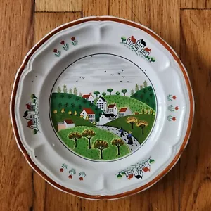 Plato de cena Country Village gres #627 árbol agrícola - Imagen 1 de 2