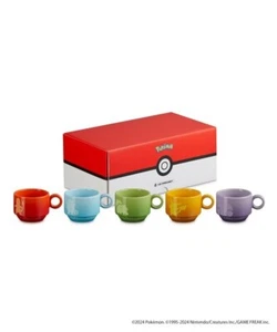 2024 Le Creuset Pokemon Collection Pokemon Stacking Mug set of 5 From Japan NEW - Picture 1 of 6