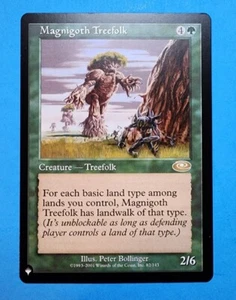 1x Magnigoth Treefolk The List Planeshift Creature Mtg Magic Card Rare 82 - Picture 1 of 2
