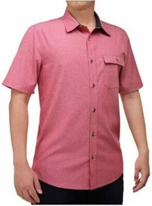 Avalanches Men's Performance Short Sleeve Woven Shirt, CAMPFIRE RED, SIZE 3XL - Picture 1 of 3