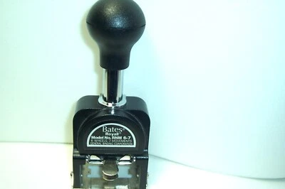 Bates Royall Automatic Numbering Machine RNM6-7  Has 6 Wheels And 7 Movements - Image 1 of 4