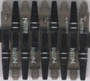 NitroTech Smoke Short Polcarbonat/Aluminium Top Dart Shafts: 1 3er Set - Bild 1 von 4