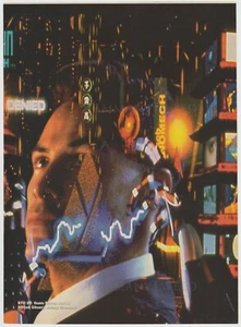 Johnny Mnemonic - Keanu Reeves Vintage 90er Cyberpunk Kunstdruck Werbung Werbung - Bild 1 von 1