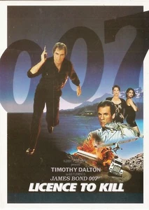 James Bond Licence To Kill - A5 Colour Promotional Fold Out Cinema Flyer - Imagen 1 de 4