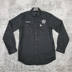 Camisa Carhartt Para Hombre Pequeña Negra Resistente Serie Profesional Nombre Empresa Logo - Imagen 1 de 13
