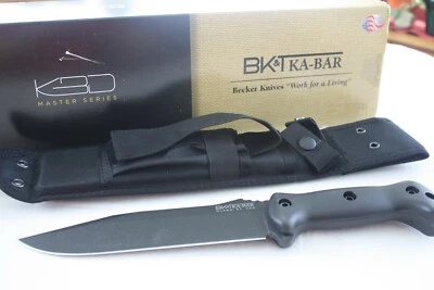 Cuchillo de calidad BECKER BK-7 KA-Bar supervivencia hoja recta espiga completa HECHO EN Estados Unidos Foto 1 de 4