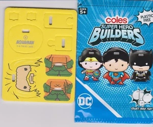Coles DC Super Hero Builders #4 AQUAMAN - Unbuilt -FREE SHIP in Australia - Picture 1 of 1