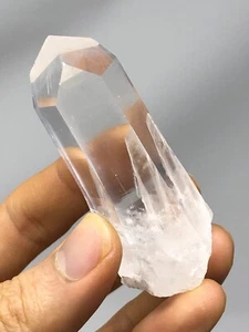 RARE Lemurian PENTAGONAL DOW Quartz Natural Wand 1.8oz Top Clarity Colombia N54 - Picture 1 of 12