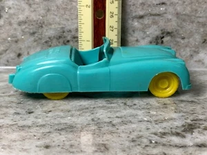 Vintage Plastic Green Jaguar England Car Made In USA - Picture 1 of 8