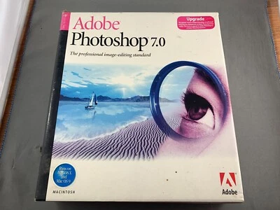 Adobe Photoshop 7.0 Upgrade Software CD Mac OSX Serial 2002 (L) - Image 1 of 4