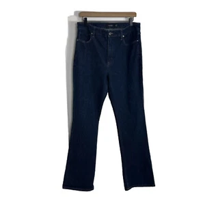 Lauren Ralph Lauren Jeans Femme 12 Taille Haute Bottes Coupe Minceur Lavage Foncé - Photo 1/13