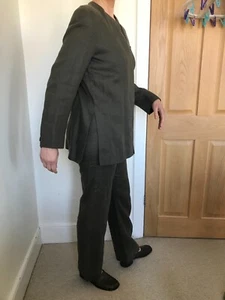 Hobbs designer linen suit, khaki green, 3 piece (jacket, long skirt, trousers) - Picture 1 of 14