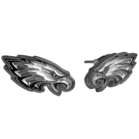 Philadelphia Eagles Logo Stud Earrings (NFL Football Jewelry) Cover
