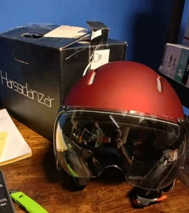 Harssidanzar Motorcycle Helmet  CU604 Red Adult XL - Picture 1 of 4