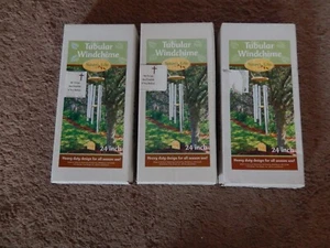3 Pack Tubular Windschimes by Nature's Echo 24" BRAND NEW - Picture 1 of 6