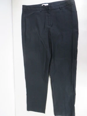 Nanette Lepore Stretch Straight leg Black Pockets High rise Pants Size 14  NWOT - Image 1 of 4