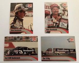 1992 Pro Set (4) Cards Set of #1 Dale Earnhardt**