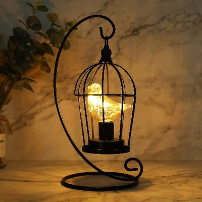 Birdcage Bulb Decorative Lamp Battery Operated 12" Tall Cordless Accent Light - Image 1 of 4