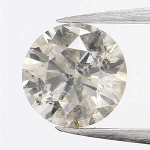 0.50 Ct Natural Loose Diamond, Fancy Grey Diamond, Round Diamond L5098 - Picture 1 of 9