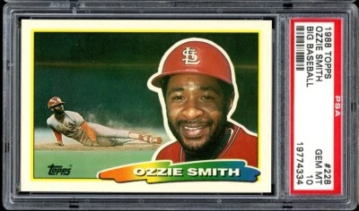 1988 Topps Big Baseball Baseball #228 Ozzie Smith PSA 10 - Image 1 of 2