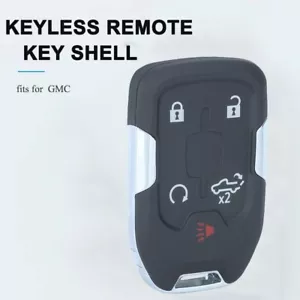 Remote Car Key Shell Case 2019-2023 Chevrolet Silverado GMC Smart 5 Buttons Fob - Picture 1 of 4