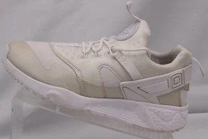 Nike Shoes Men Size 8 Air Huarache Utility Triple White Sneakers 806807-100 - Picture 1 of 12