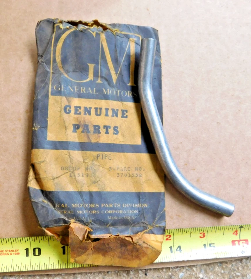 TUBO DE DESCARGA DE BOMBA DE ACEITE NUEVO PARA AUTOS CHEVY 1954 AUTOS CHEVROLET 1953 CON P.G. Foto 1 de 1