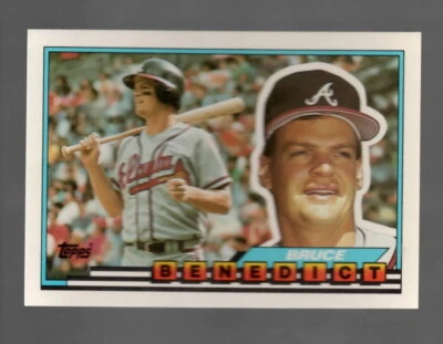1989 Topps Big #83 Bruce Benedict NM - Image 1 of 2