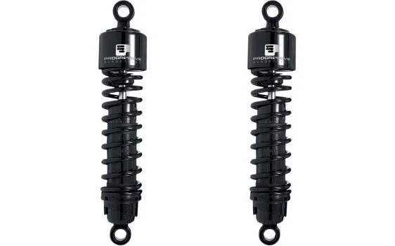 Amortecedores de suspensão progressiva 12" preto série 412 para Harley Sportster 04-22 - Imagem 1 de 1