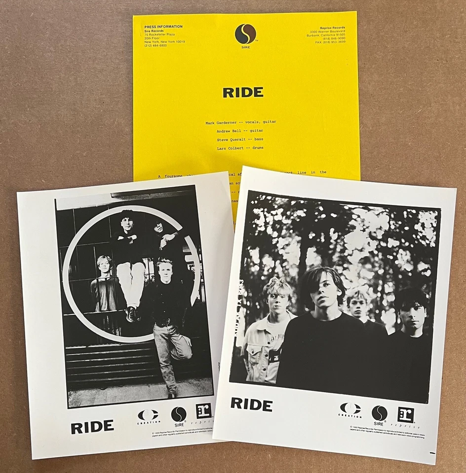 Ride – Nowhere RARE promo press kit ‘90 - Image 1 of 1