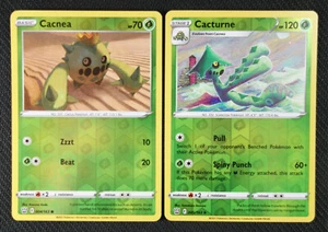 Pokemon Cards Cacnea 004 Cacturne 005/163 Reverse Holo Battle Styles NM/M - Picture 1 of 1