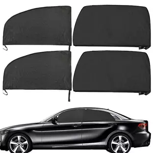 4Pcs Car Window Screen Mesh Cover Privacy Mosquito Bugs Net Sun UV Protection - Picture 1 of 15
