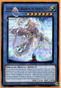 Yugioh! Saffira, Divino Dragón de la Voz Sin Voz LEDE-EN034 (UR) 1ª Edición - Imagen 1 de 1