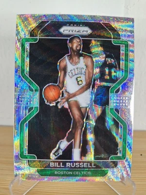 2021-22 Panini Prizm #254 Bill Russell Silver Wave Boston Celtics leyenda de la corte Foto 1 de 2