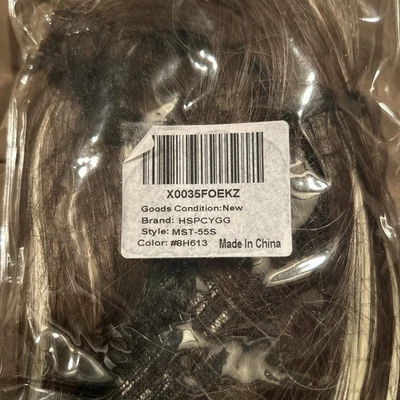 Hspcygg NUEVO Envoltura en Cola de Caballo Clip en Cola de Caballo Pieza de Pelo Falso como Cabello Humano Foto 1 de 2