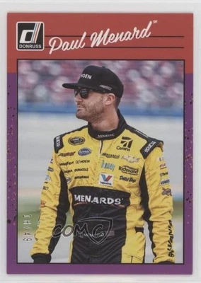2023 Panini Donruss NASCAR Retro 1990 Purple /49 Paul Menard #198 - Image 1 of 2