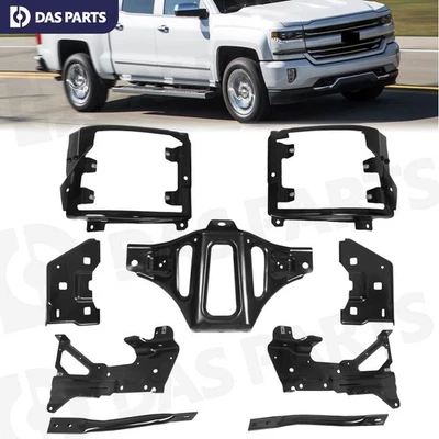 Front Bumper Support Mount Bracket Set For 2016-2018 Chevrolet Silverado 1500 Foto 1 de 4