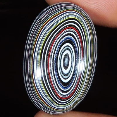 Fordite Detroit Agate Oval Shape Ultra Rare Gemstone 17.45 Cts 18x29x7 mm YU234 - Image 1 of 4